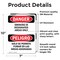Signmission Smoking In Designated Areas Only Bilingual, 7 in W x Rectangle, Vinyl Decal OS-2PACK-DS-D-710-VS-1574 - alternate 3